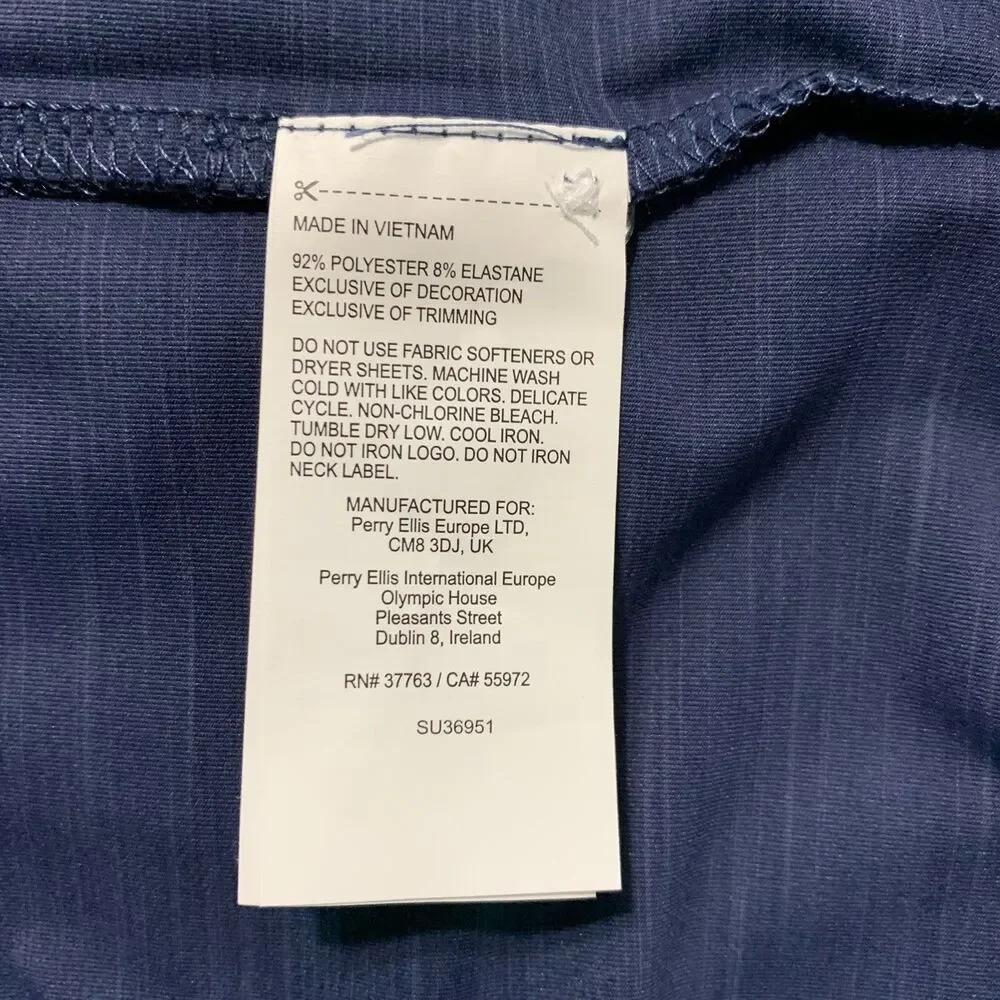 Callaway Golf Polo Shirt Men L Blue Collared Embroidered Logo Opti Dri Perform - Picture 10 of 10